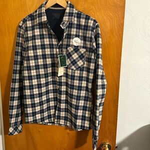 Flannel Shirt Mens Small Fleece Lined Plaid Nomad